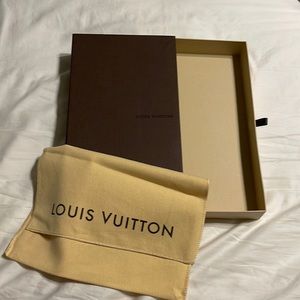 Authentic Louis Vuitton gift box with dust bag